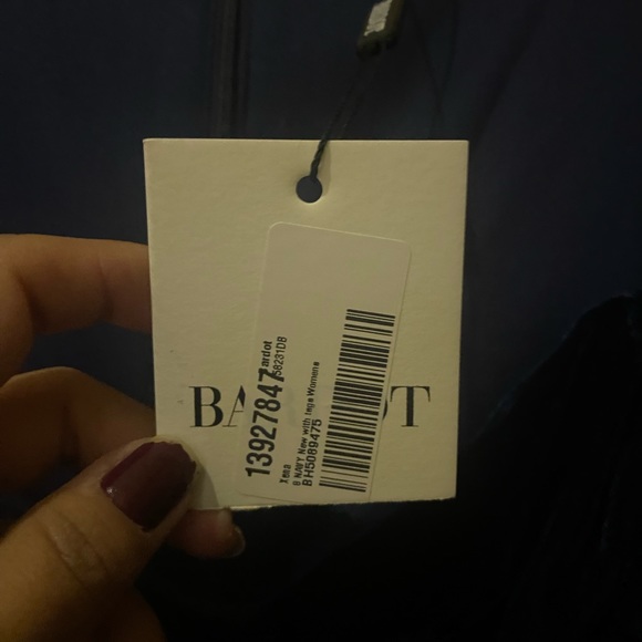 NWT Navy Bardot womens Xena cocktail dress Mini Velvet - Picture 5 of 7